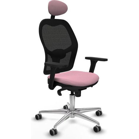 Piqueras y Crespo Jorquera Silla de oficina rosa confortable (1/3)
