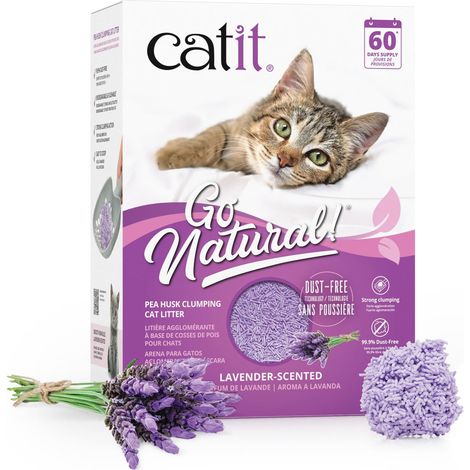 litière agglomérante pour Chat au Parfum de Lavande 5.6kg (1/5)