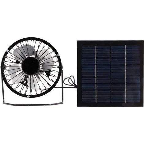 5-W-Mini-Solarpanel mit Kühlventilator, geeignet für Gewächshaus, kleinen Hühnerstall und Schuppen