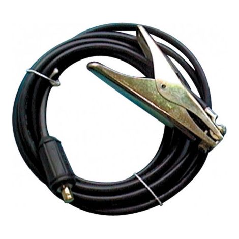 Câble de masse surmoulé 300 A Longueur.4m D-Ø 35 mm² fiche KS 50 caoutchouc