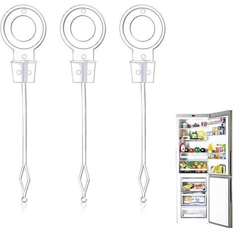 3-teiliger Universal-Abflusskolben für Gefrierabläufe, Kühlschrank-Reinigungswerkzeug, Kunststoff-Entblocker, Mini-Kühlschrank-Abflussreiniger (10 cm, weiß) (1/4)