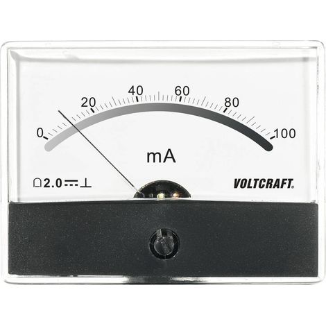 VOLTCRAFT AM-86X65/100MA tester da pannello per temperatura AM-86X65/100mA/DC 100 mA bobina rotante