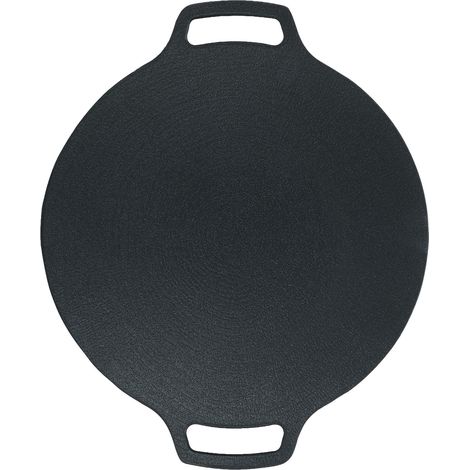 Poêle à griller coréenne avec double poignée, revêtement antiadhésif 6 couches, plaque de cuisson ronde multifonctionnelle pour cuisinière à gaz, 29 cm / 11,4 pouces (1/5)
