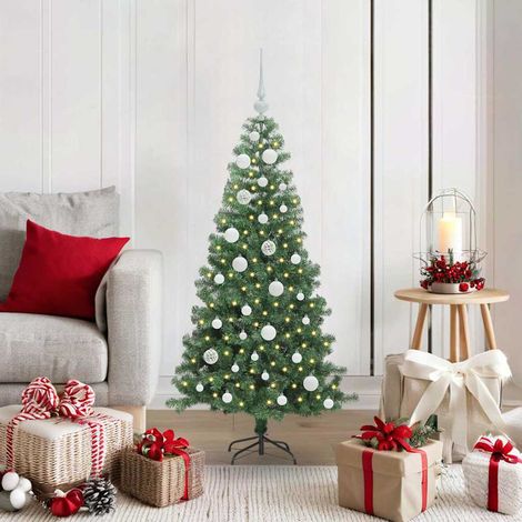 Weihnachtsbaum mit 150 LEDs mit Ständer Grün 120 cm PVC