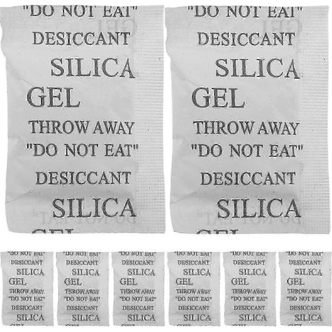 Sachets de gel de silice (50 pièces) - Sachets déshydratants transparents pour le contrôle de l'humidité et le stockage (1/4)