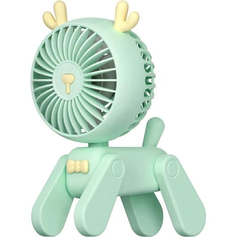 Mini ventilateurs de bureau portables pour animaux de compagnie, 500 mAh, trois vitesses, multicolores, alimentés par USB, trois vitesses, flexibles et réglables, rechargeables. (1/5)