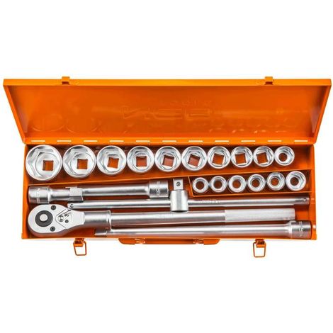 Juego de carraca y vasos 3/4 21 piezas NEO TOOLS 08-061 (1/2)