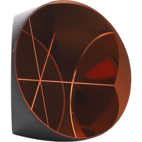 Cube prismatique d'angle, rétroréflecteur triédrique plaqué cuivre, verre optique, diamètre 17,8 mm (1/5)