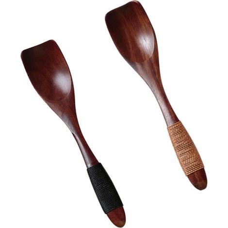 PATKAW 2-teilige braune Eiskugeln aus Holz, japanischer Stil (1/5)