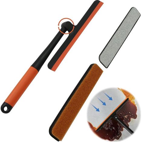 Raclette Vitres Nettoyage Fenêtre, Kit de Nettoyage de Fenêtres Nettoyant pour Cadres de Fenêtres et Combi 3 en 1 (1/5)
