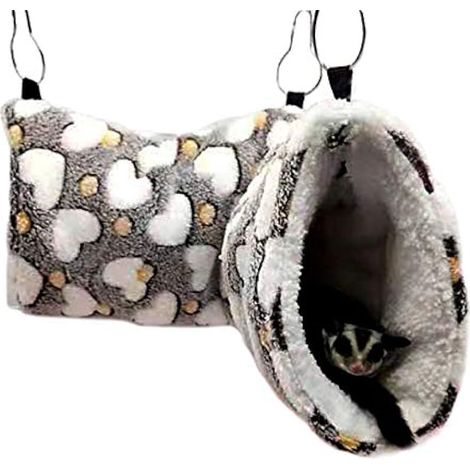 Tunnel suspendu pour petits animaux, Hamster jouets suspendus, balançoire pour hamac, Accessoires de literie pour Chinchilla furet, écureuil, cochon d'Inde, rat, jouant dormir (1/5)