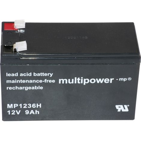 Multipower PB 12 9 Ah Bleiakku schwarz