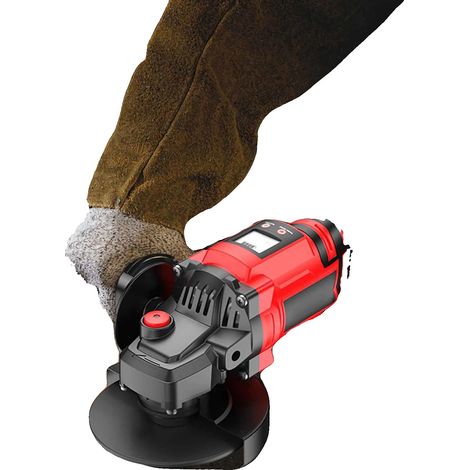 Amoladora angular, 1000 W de potencia, batería de 21 V, 3 velocidades, diámetro de la hoja de 12,5 cm, motor sin escobillas. (1/5)