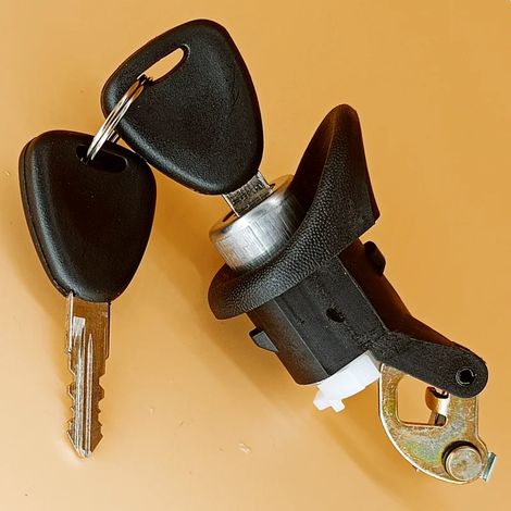 Cylindre de serrure de coffre (avec clé) compatible avec Dacia, Renault, Logan et Sandero, références : 7701367940, 6001551102. Accessoires en parfait état, emballage intact.