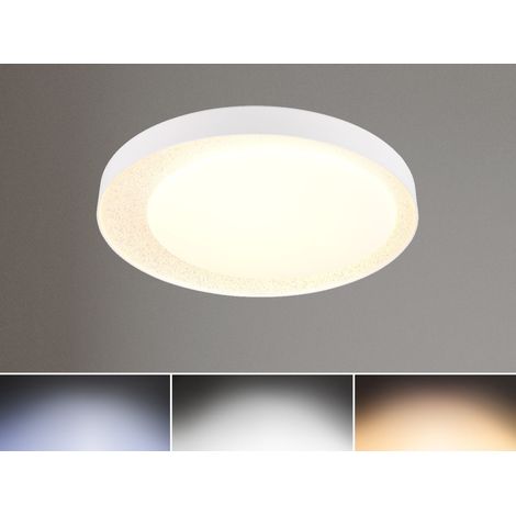 LED Deckenleuchte ALETA Weiß mit Fernbedienung dimmbar & Tageslicht, Ø 45cm (1/5)
