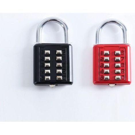 2 Pièces 5-Digit Cadenas à Combinaison,Bouton Combinaison Cadenas De Sécurité,Cadenas Antirouille,Cadenas En Alliage De Zinc,pour Écoles,Casiers De Gym,Garages,Portes,Armoires à Boucles Etcasi (1/3)