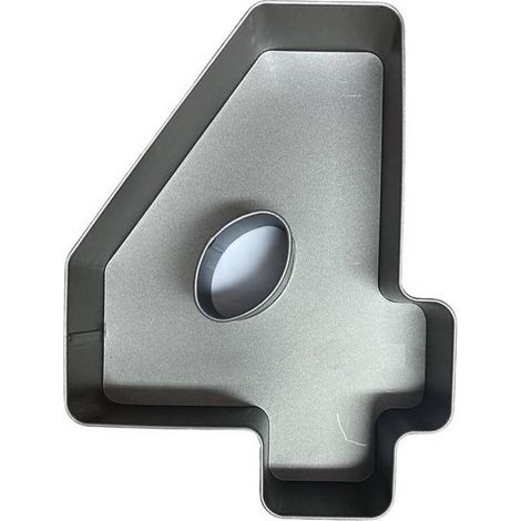 Calder teglia forma numero 4 alluminio antiaderente 18,5x24 cm