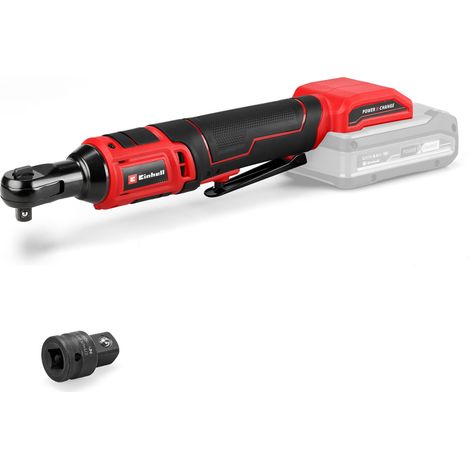 Einhell Clé à cliquet sans fil TE-RW 18/60 Li-Solo PXC (18V, couple élevé 60 Nm, mandrin d'outil 3/8" à 1/2") Livré sans batterie ni chargeur