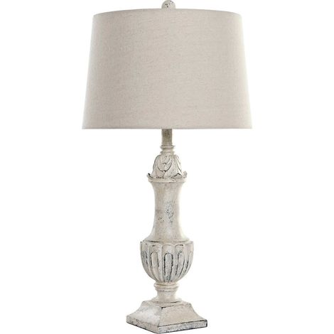 Lampe salon chic finition crème antique élégante - Couleur crème avec finition vieillie (1/5)