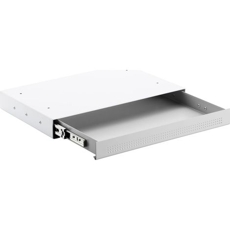 CAVO Dokumentenschublade aus Stahl 410 x 272 mm weiß, Schreibtischschublade Unterbauschublade (1/5)