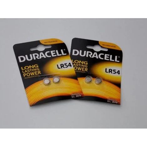 Pile bouton duracell lr54 alcaline 11 6 mm 1 5 volt