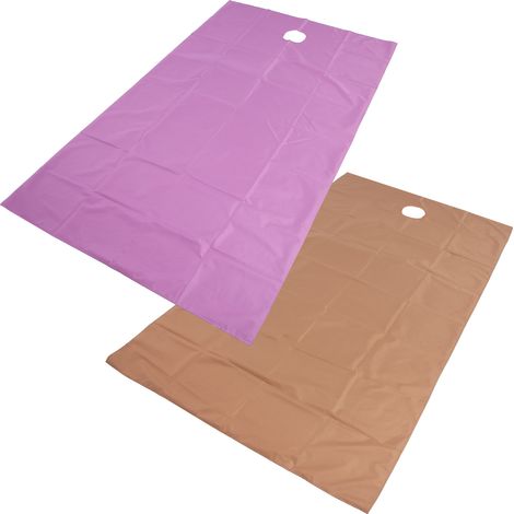 Drap de lit pour salon de beauté/spa respirant avec ouverture pour le visage, imperméable, résistant à l'huile et absorbant l'humidité, 200 x 115 cm (violet et café foncé) (1/5)