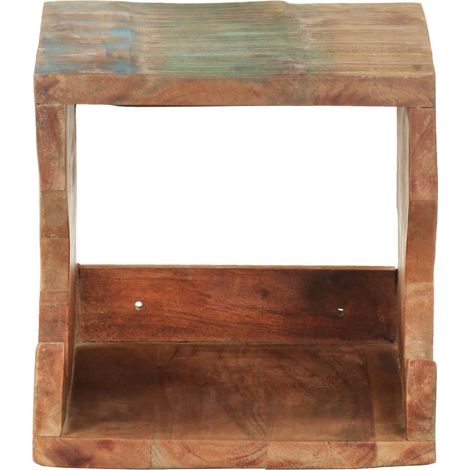 Support mural de vélos 35x25x25 cm Bois de récupération massif