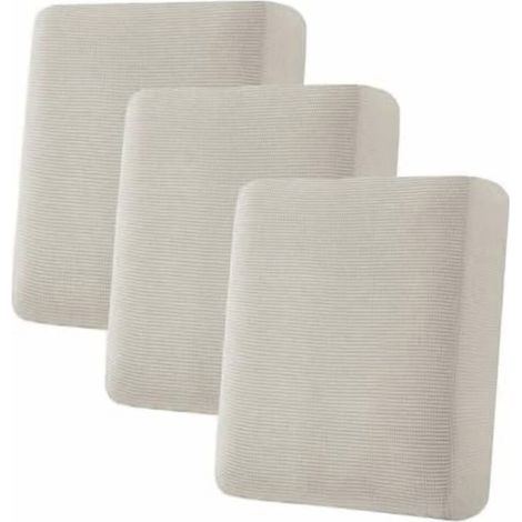Superelastische Einzelsitzkissenbezüge – Sofa- und Bankkissenbezug-Set – Dickes Jacquard-Twill-Gewebe (3-teiliges Set, Island Fossi)