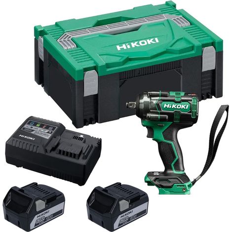 HiKOKI WR18DH Brushless 1/2 Impact Wrench 350nm Inc x2 5AH Battery and Case (1/5)