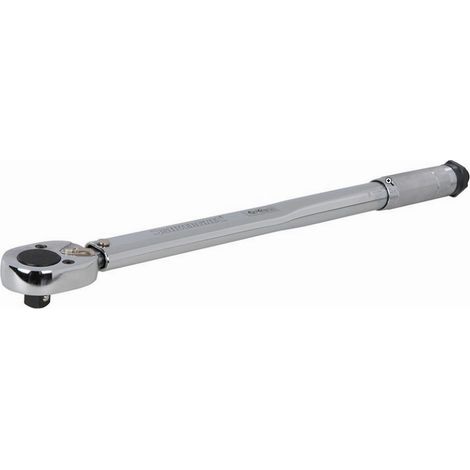 Silverline – Clé dynamométrique 28 - 210 Nm (1/2") – Acier chrome-vanadium – Tête à cliquet réversible – Précision 3%