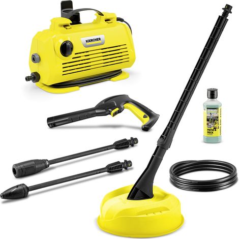 KARCHER K 2 Premium Horizontal VPS Home Limpiadora de alta presión 110 bares, compacta y ligera con limpiador de terrazas T-racer (1/5)
