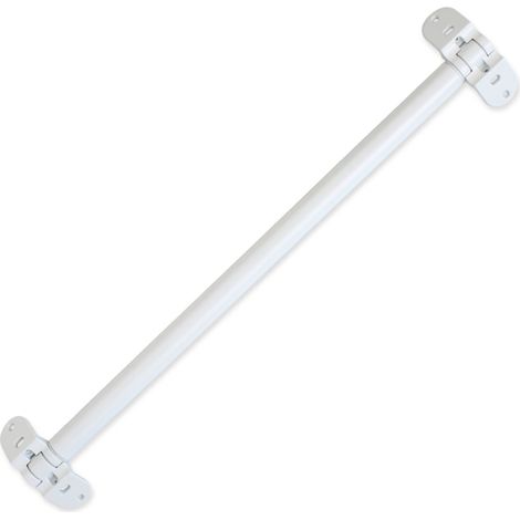 Bisagra Movi Corner tubular 80 cm para mueble rincón cocina  Bisagra rinconera doble puerta acero Blanco Mate (1/5)