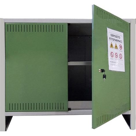 1PZ ARMADIO PER FITOFARMACI cm. 100x40x80 h COMPONIBILE
