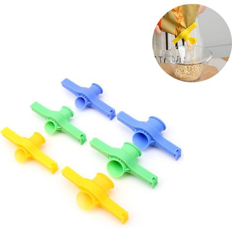Clip per sigillare sacchetti alimentari assortiti, strisce con morsetti per ugelli di scarico, strumenti per condire. (1/5)