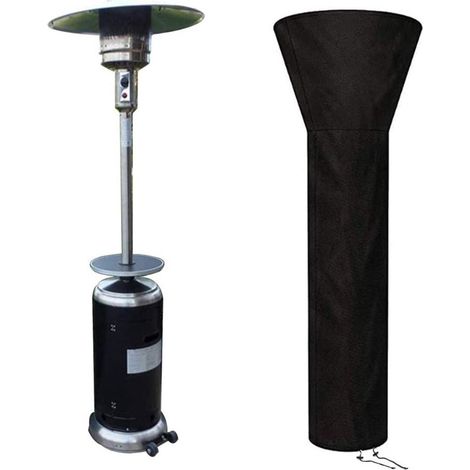 Housse imperméable pour chauffage de terrasse - Housse imperméable pour chauffage à air pulsé - Housse pour chauffage soufflant - Fermeture éclair - Tissu Oxford 210D - Imperméable, coupe-vent et rési (1/5)