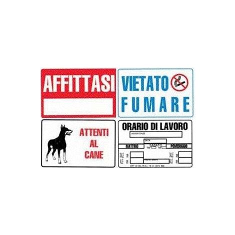 Cartello Segnaletico - Segnaletica di informazione Non Abbiate Paura Del Cane 30x20 cm (1/2)