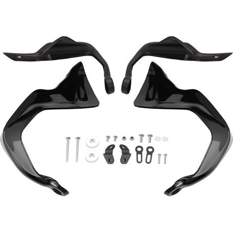 Accesorios para motocicletas: Protectores de manos para ADV 150, ADV150 y ADV 160. Extensiones de protectores de manos. Empuñadura para parabrisas. Color negro. (1/2)