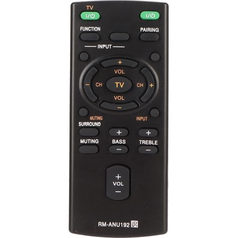 Ersatzfernbedienung für die Soundbar RM ANU192, kompatibel mit den Modellen SUB RM ANU191, SACT60BT, SS WCT60, SSWCT60, HT CT60BT, HTCT60BT und SA CT60BT. (1/5)