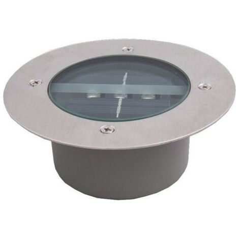 Lumière Solaire Extérieur, 4 Pack 3 LED Spot Lampe Solaire Jardin, Etanche IP65, Pelouse Lumière Decorative Pour Chemin Terrace Jardin Allée (Rond, Blanc Froid) (1/4)