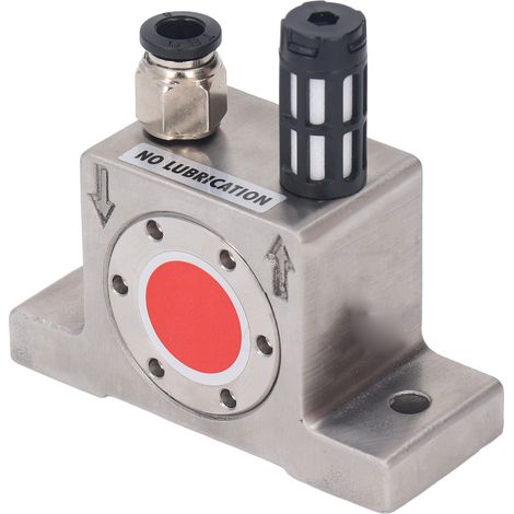 Vibrateur pneumatique GT8 inox G1/8" entrée/sortie turbine oscillateur industriel pour trémie, doseur, entonnoir - Oscillateur à bille acier inoxydable (1/5)