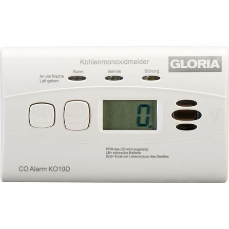 Detector de monóxido de carbono KO10D con pantalla
