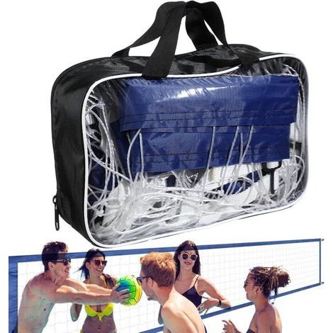 Filet de volley-ball de piscine 4,5 x 0,9 m – Résistant aux intempéries – Installation rapide – Accessoire pour jeux aquatiques (1/4)