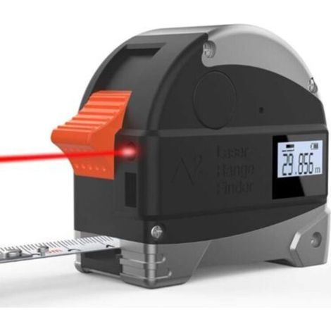 2-in-1 Messlineal, 30-m-Digitallaser-Entfernungsmesser, Maßband, Infrarot-Entfernungsmesser, Messwerkzeuge für Bauprojekte