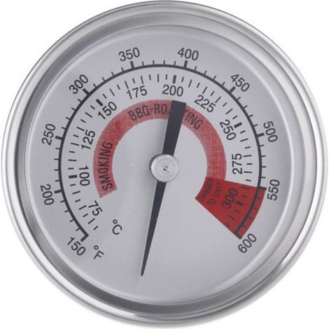 Thermomètre de four, Thermomètre de Four en Acier Inoxydable, Thermometre de Cuisson et Cuisine, thermomètre four à pizza,Thermomètre Barbecue pour BBQ, Gril, Mesure de 75 à 300 °C / 150 à 600 (1/5)