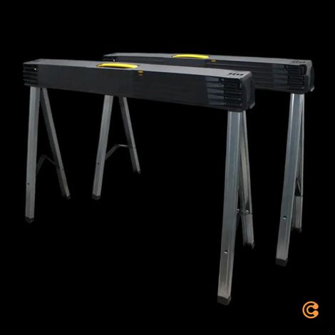 [NEUWERTIG] B-Ware Stanley Unterstellbock Bock Metall Zusammenklappbar Transportabel 1017mm Paar488