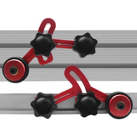 Outil de pression à rouleaux à roulement multifonctionnel amélioré pour le travail du bois, outil de positionnement et de fixation coulissant pour établi de travail du bois (1/5)