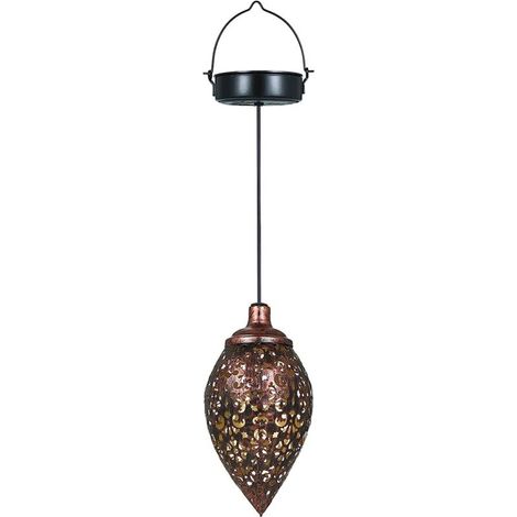 Lampe solaire, Métal, Cuivre vintage