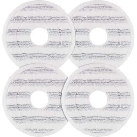 4 Grey Cleaning Pads Compatible with Vileda Spin and Clean Mop Refills, Washable and Reusable Microfiber Cleaning Pads (1/5)