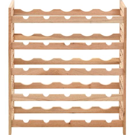 Maison Exclusive - Casier à bouteilles pour 25 bouteilles Bois de noyer 63x25x73cm (1/5)