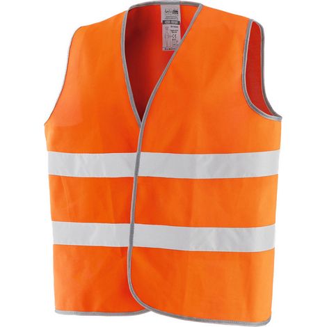 Gilet Alta Visibilita Arancio Omologato (1/2)
